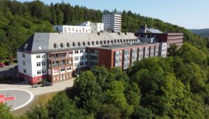 Luftaufnahme des Kreiskrankenhaus Frankenberg
