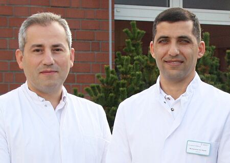 Porträt Anas Kalhout und Muhammad Ali Hayek, Wirbelsäulenchirurgei