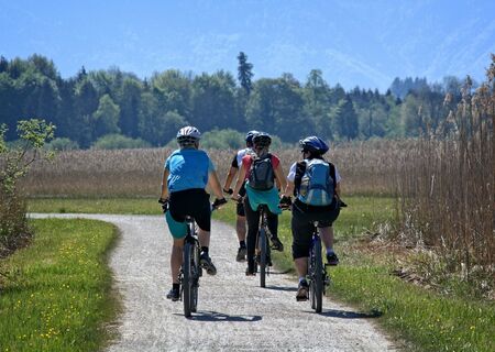 Gruppe Fahrradfahrer